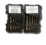 Norseman 10pc Screw & Bolt Extractor EZ Out Set Left Drill Bits #1-5 USA #35484