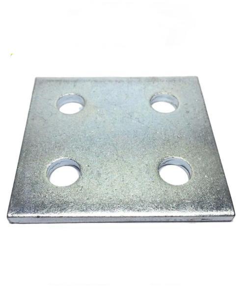 (4624) P2079 4-Hole Flat Square Splice Plate FittIng for Unistrut Channel