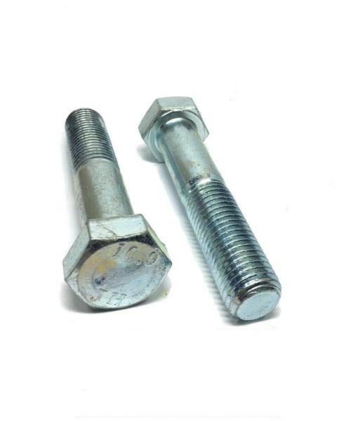 (Qty 25) M8-1.25 x 140mm Hex Bolt Zinc Plated Grade 10.9 Cap Screw Metric