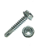 INTERCORP H1216 #12 x 1" Self Drilling Screw Hex Washer Head Zinc 4,000 BOX
