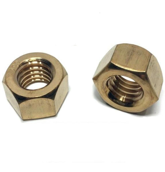 3/8"-16 Silicon Bronze FInished Hex Nut UNC