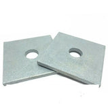 (Qty 10) 3/4" x 3" x .25 (approximately) Square Bearing Plate Washer Galvanized