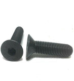 3/8"-16 x 2" Flat Head Cap Screw Black Oxide Thread Socket