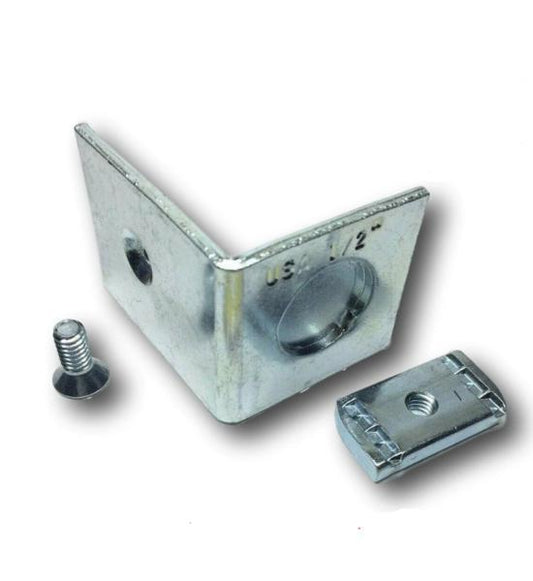 (4895) 1-5/8" Raceway End Cap w/ 1/2" Knock Out for Unistrut Channel