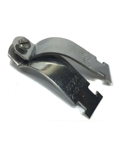 (QTY 25) 2" Stainless Steel Rigid Pipe Clamps for Unistrut Channel #4327S1 P1117