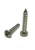 #8 x 3/4" Sheet Metal Screws StaInless Steel Pan Head Phillips Drive