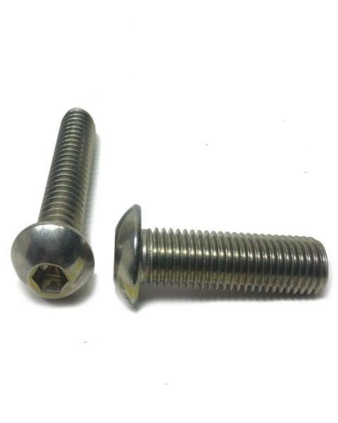 5/16"-18 X 1 1/4" Button Head Socket Cap Screw Stainless Steel Screws