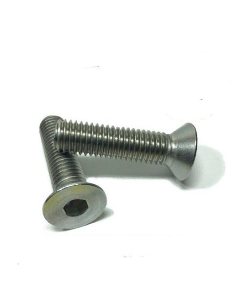 1/4"-20 x 1 1/4" Flat Head Socket Cap Screw 18-8 Stainless Steel 304