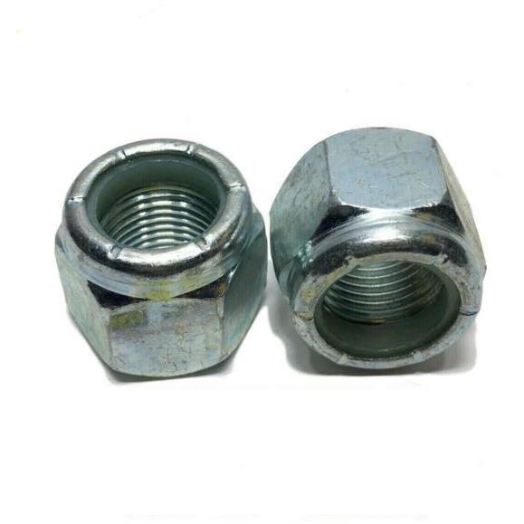 1"-8 Nylon Insert Lock Nuts Nylock Zinc Plated
