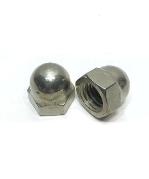 10-32 StaInless Steel Cap Acorn Hex Nuts UNF Grade 18-8 / 304