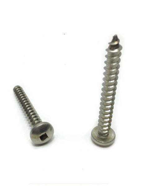 #14 x 1-1/2" Sheet Metal Screws StaInless Steel Pan Head Square Drive