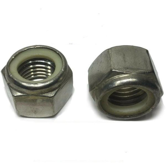 10-32 StaInless Steel Nylon Insert Lock Hex Nut UNF Nylock