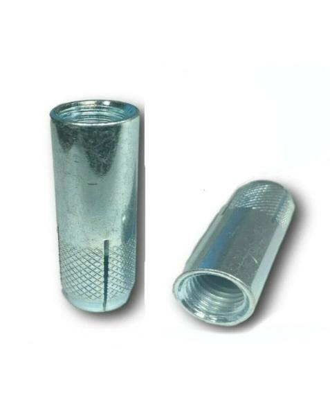 Drop-In 3/8" x 1-9/16" Concrete Expansion Anchor 1/2" Drill Zinc 3/8"-16