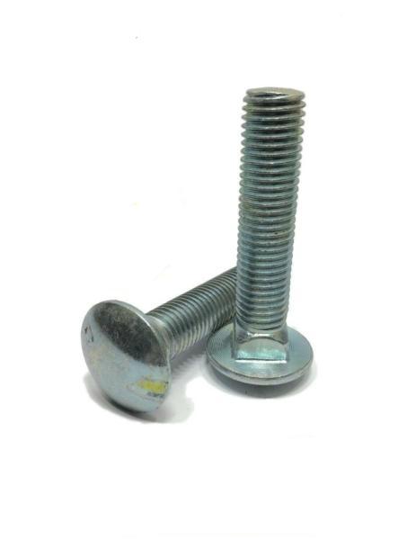3/8"-16 x 2 1/2" Carriage Bolt Zinc Plated A307 Full Thread