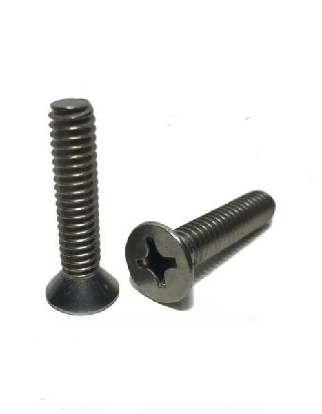 8-32 x 3" Phillips Flat Head MachIne Screws StaInless Steel