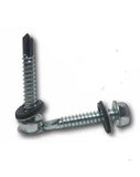 Hex Rubber Washer Head #10 x 1" Self-DrillIng RoofIng SidIng Screw Zinc