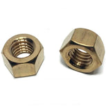 1/2"-13 Silicon Bronze FInished Hex Nut UNC