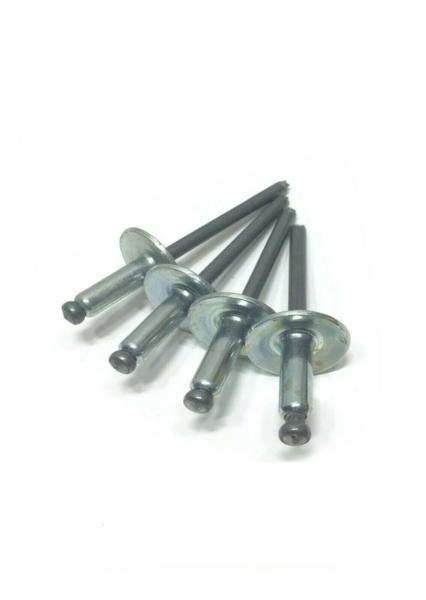 Large Flange Steel POP Rivet 4-6L 1/8" x 3/16" Grip Range 46LF