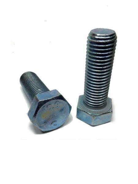M8-1.25 x 45mm Hex Bolt Zinc Plated Grade 10.9 Cap Screw Metric