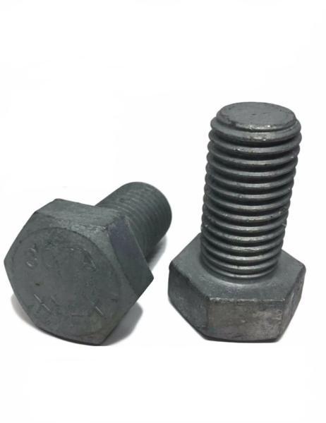 1/2"-13 x 1 1/4" Hex Cap Screw Hot Dipped Galvanized Hex Bolt A307