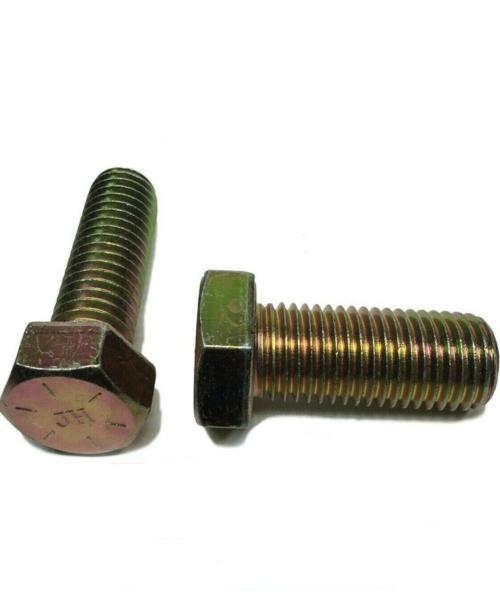 5/8-11 x 1" Hex Bolt Zinc Plated Grade 8 Cap Screw Full Thread