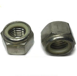 #8-32 StaInless Steel Nylon Insert Lock Hex Nut UNC Nylock