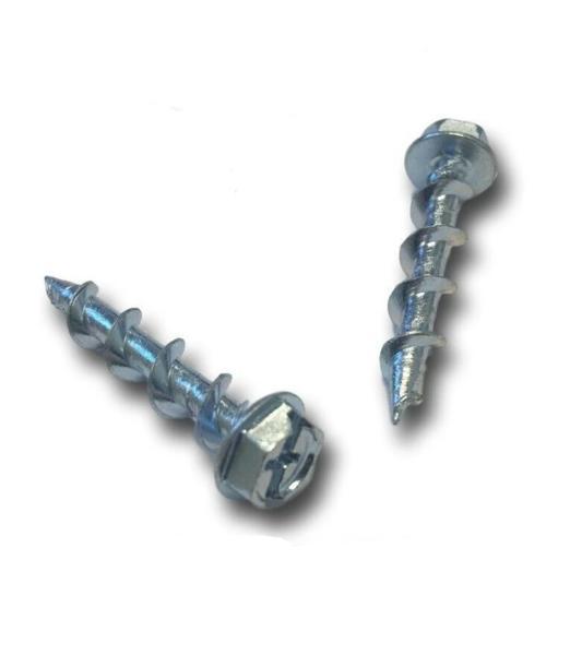 Powers 1-1/4" Wall-Dog Zinc Hex Washer Head (Combo) 02271