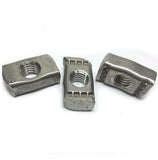 (QTY 25) 1/4"-20 Stainless Steel Strut Nuts for Unistrut Channel P3006-1420