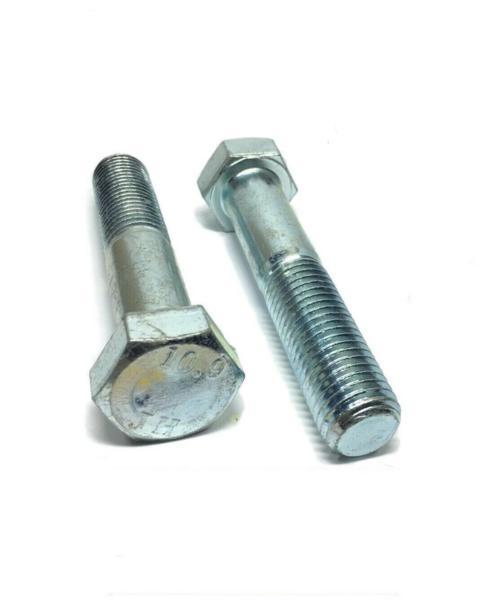 M6-1.0 x 100mm Metric Hex Bolt Zinc Plated Grade 10.9 Cap Screw