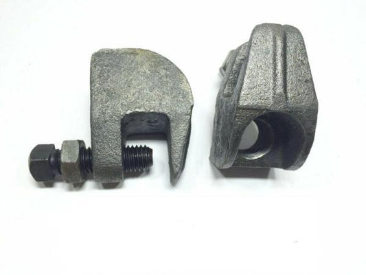 (QTY 2) 1/2" Plain Universal Beam Clamp for Unistrut Channel 2898-50 #5104-101