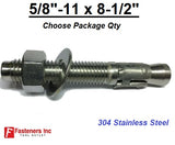 5/8" x 8-1/2" Concrete Wedge Anchor Stainless Steel Grade 304