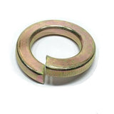 3/8" Standard Split Lock Washers Grade 8 Hardened Yellow Zinc