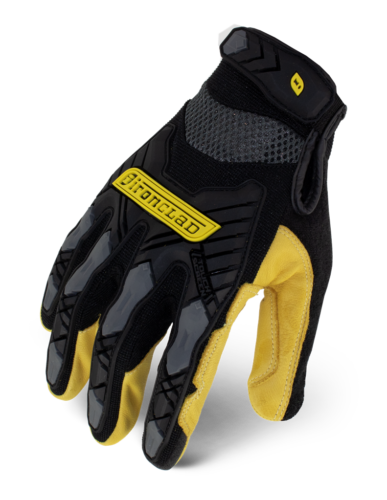 IronClad IEX-MIGL Impact Leather Goatskin Touchscreen Gloves Black