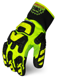 IronClad INDI-RIG Rigger Reinforced Rope Channel HI-VIZ Glove