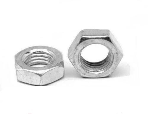 (Qty 1,100) 7/16"-14 Hex Jam (Thin) Nuts Zinc Plated Low Carbon Grade 2