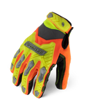 IronClad IEX-HZI Impact Touchscreen Hi-Viz Gloves Yellow Orange