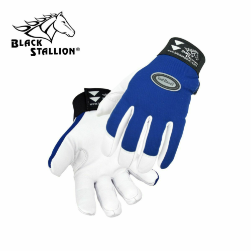 Revco 99G-BLUE BlackStallion TOOL HANDZ GLOVES Goatskin Mechanics