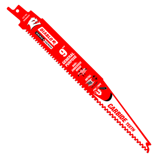 Diablo DS0909CGP 9 in. Demo Demon Carbide
General Purpose Recip